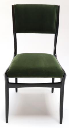 Carlo de Carli Set of Ten 1950s Carlo de Carli Ebonized Dining Chairs - 290806