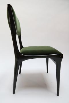 Carlo de Carli Set of Ten 1950s Carlo de Carli Ebonized Dining Chairs - 290810