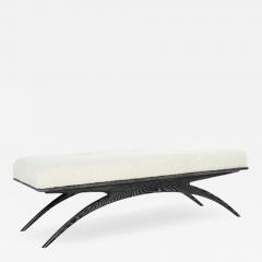 Carlos Solano Granda Convex Bench in Black Ceruse by Stamford Modern - 3204380