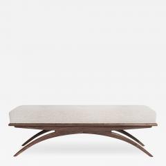 Carlos Solano Granda Convex Bench in Natural Walnut by Stamford Modern - 3204384