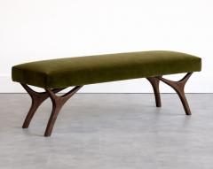 Carlos Solano Granda Crescent Bench Series 48 in Dark Walnut by Stamford Modern - 4568541