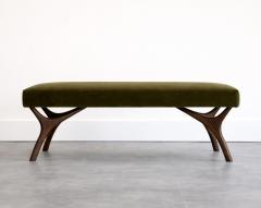 Carlos Solano Granda Crescent Bench Series 48 in Dark Walnut by Stamford Modern - 4568545
