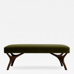 Carlos Solano Granda Crescent Bench Series 48 in Dark Walnut by Stamford Modern - 4568880