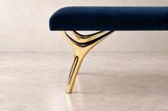 Carlos Solano Granda Crescent Bench Series 60 in Brass by Stamford Modern - 4808949