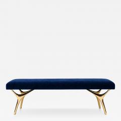 Carlos Solano Granda Crescent Bench Series 60 in Brass by Stamford Modern - 4811368