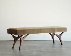 Carlos Solano Granda Crescent Bench Series 60 in Natural Walnut by Stamford Modern - 4535934