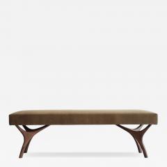 Carlos Solano Granda Crescent Bench Series 60 in Natural Walnut by Stamford Modern - 4538006