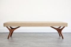 Carlos Solano Granda Crescent Bench Series 72 in Special Walnut by Stamford Modern - 4567825