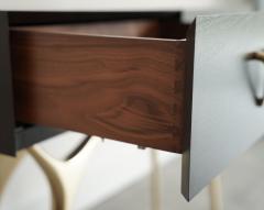 Carlos Solano Granda Crescent Console Table in Brass and Espresso Walnut by Stamford Modern - 4565228