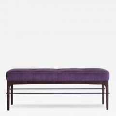 Carlos Solano Granda Linear Bench Series 48 in Dark Walnut and Mohair by Stamford Modern - 4083934