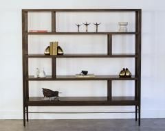 Carlos Solano Granda Linear Bookcase in Espresso Walnut by Stamford Modern - 4487023