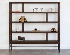 Carlos Solano Granda Linear Bookcase in Espresso Walnut by Stamford Modern - 4777587