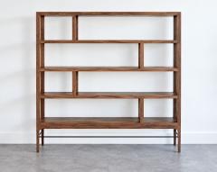 Carlos Solano Granda Linear Bookcase in Natural Walnut by Stamford Modern - 4779247