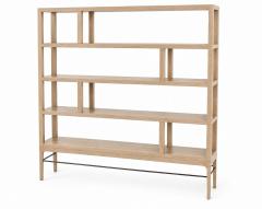 Carlos Solano Granda Linear Bookcase in White Oak by Stamford Modern - 4779310