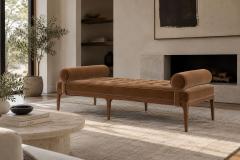 Carlos Solano Granda Linear Daybed Double Bolster in Natural Walnut Series 72 - 4782405