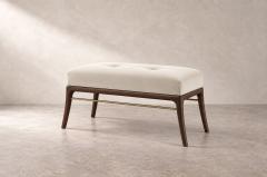 Carlos Solano Granda Sabre Leg Bench Series 36 in Dark Walnut by Stamford Modern - 4806605