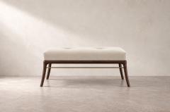 Carlos Solano Granda Sabre Leg Bench Series 36 in Dark Walnut by Stamford Modern - 4806606