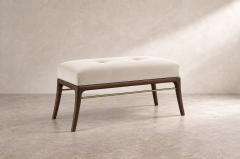 Carlos Solano Granda Sabre Leg Bench Series 36 in Dark Walnut by Stamford Modern - 4806607