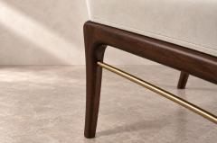 Carlos Solano Granda Sabre Leg Bench Series 36 in Dark Walnut by Stamford Modern - 4806608