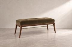 Carlos Solano Granda Sabre Leg Bench Series 48 in Special Walnut by Stamford Modern - 4806640