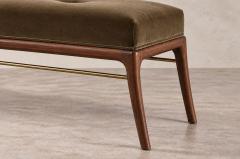 Carlos Solano Granda Sabre Leg Bench Series 48 in Special Walnut by Stamford Modern - 4806643