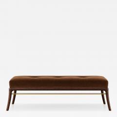 Carlos Solano Granda Sabre Leg Bench Series 60 in Dark Walnut by Stamford Modern - 4811361