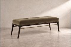 Carlos Solano Granda Sabre Leg Bench Series 60 in Espresso Walnut by Stamford Modern - 4806508