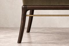 Carlos Solano Granda Sabre Leg Bench Series 60 in Espresso Walnut by Stamford Modern - 4806511