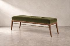 Carlos Solano Granda Sabre Leg Bench Series 60 in Natural Walnut by Stamford Modern - 4806562