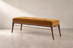 Carlos Solano Granda Sabre Leg Bench Series 60 in Special Walnut by Stamford Modern - 4805231