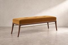 Carlos Solano Granda Sabre Leg Bench Series 60 in Special Walnut by Stamford Modern - 4805233