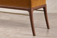 Carlos Solano Granda Sabre Leg Bench Series 60 in Special Walnut by Stamford Modern - 4805235