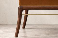 Carlos Solano Granda Sabre Leg Bench Series 60 in Special Walnut by Stamford Modern - 4805236