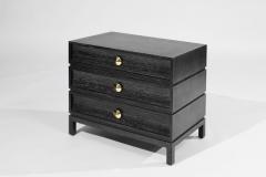 Carlos Solano Granda Stacked Bedside Table in Black Ceruse - 3530457