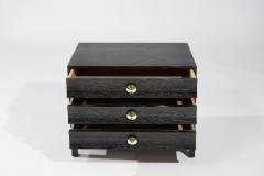 Carlos Solano Granda Stacked Bedside Table in Black Ceruse - 3530460