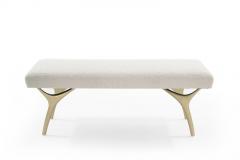 Carlos Solano Granda Stamford Moderns Crescent Bench in Boucl  - 1583625