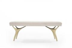 Carlos Solano Granda Stamford Moderns Crescent Bench in Boucl  - 1583626