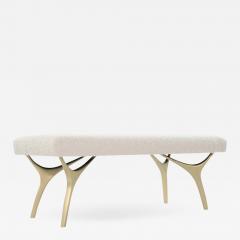 Carlos Solano Granda Stamford Moderns Crescent Bench in Boucl  - 1584858