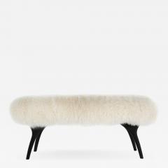 Carlos Solano Granda Stamford Moderns Crescent Bench in Mongolian Wool - 1805557