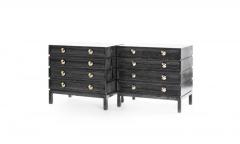 Carlos Solano Granda Stamford Moderns Stacked Bedside Tables in Black Ceruse - 1390622