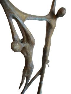 Carmelo Capello Cristo e i Ladroni Bronze Sculpture Signed Carmelo Capello Italy 1955 - 36491