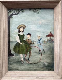 Carol Blanchard Girl with Hula Hoop  - 2666748