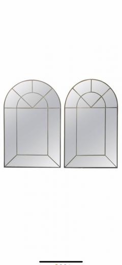 Carol Canner Carvers Guild PAIR OF MODERNIST COLONIAL ARCH MIRRORS BY CAROL CANNER FOR CARVERS GUILD - 1609638