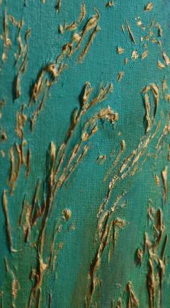 Carolyn Miller Golden Grasses Contemporary Diptych - 3273312
