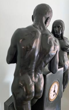 Carpe Diem Large Jugenstil Sculpture and Clock - 4155736