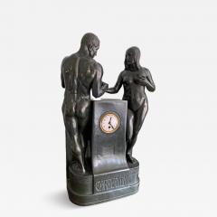 Carpe Diem Large Jugenstil Sculpture and Clock - 4159152