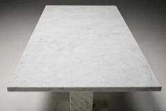 Carrara Marble Table Italy 1970s - 3427176