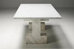 Carrara Marble Table Italy 1970s - 3427270