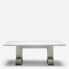 Carrara Marble Table Italy 1970s - 3431719