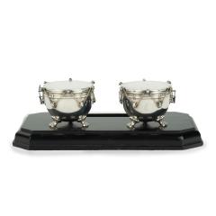 Carrington Company A Royal presentation silver inkstand by Carrington Co - 3779608